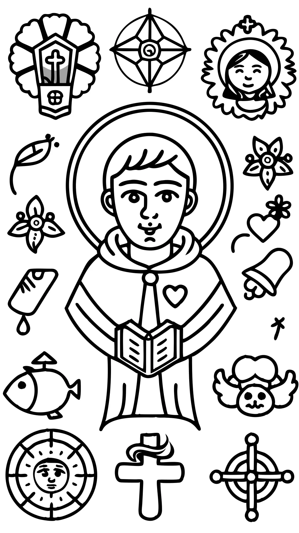 all saints coloring page